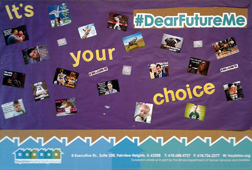 Youth participating in Hoyleton's Substance Abuse Prevention Program participate in a number of activities, including #DearFutureMe, designed for middle schoolers.