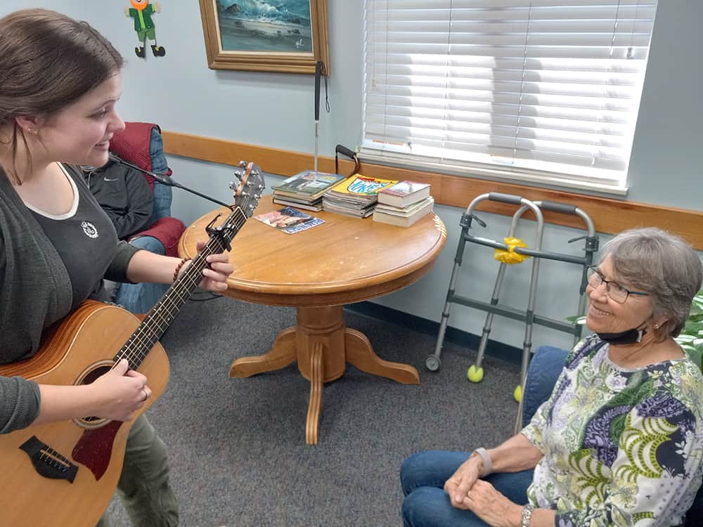 Music Therapist at St. John's Community Care Brings Increased Vitality